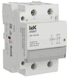 ARMAT Контактор модульный KMR 100А 24В AC/DC 2НЗ IEK