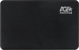 Внешний корпус для HDD AgeStar 3UB2P2 SATA III USB3.0 пластик черный 2.5" [3UB2P2(BLACK)]