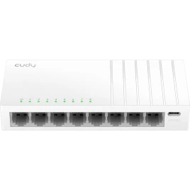 Коммутатор/ 8-Port Gigabit Desktop Switch, 8 10/100/1000M RJ45 Ports, Loop Detection, Desktop Plastic Case, Power Saving, Plug & Play, Wall-Mount,  Power Adapter Not Included