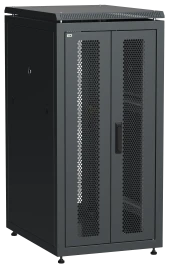 ITK LINEA N 24U 600х800мм распаш. перф. дв. задн. перф. чер.