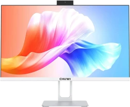 Моноблок/ Chuwi Unitech 24   23.8"(1920x1080 IPS (100Hz))/AMD Ryzen 5 6600H(3.3Ghz)/16384Mb/512PCISSDGb/Int:AMD Radeon 660M/Cam/BT/WiFi/war 1y/4.15kg/White+Silver/Win11Pro