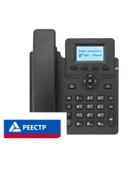 IP-телефон Flat-Phone C10: 2 SIP-аккаунта, 2 порта 10/100/1000BASE-T (RJ-45), ЖК-дисплей, PoE, РЕЕСТР