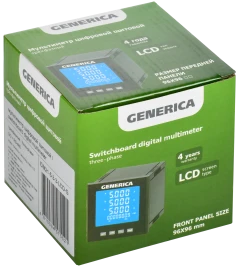 Мультиметр цифр. щит. 3-ф. DO RS-485 96х96 LCD GENERICA