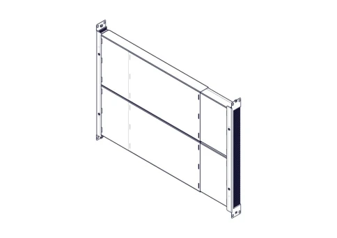 Longitudinal cable channel for cabinets of the Uniprom series, 1U, black фото 2