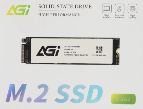 Твердотельный накопитель AGi PCIe 3.0 x4 512GB AGI512GIMAI298 AI298 M.2 2280 [AGI512GIMAI298] фото 7