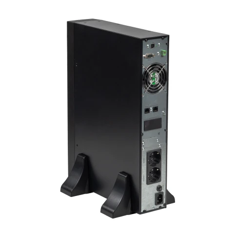 8760 ИБП SKAT-UPS 1000-RACK-ON-2X9 P3 1000ВА/1000 Вт, 2U, On-Line, синус, встр. АКБ 24В (2x9Ач), 2хSchuko, USB, RS232, RS485, параллельный порт, слот для карт (SNMP, реле), EPO, ШхГхВ 440х330х88, масса 14.2 кг фото 9