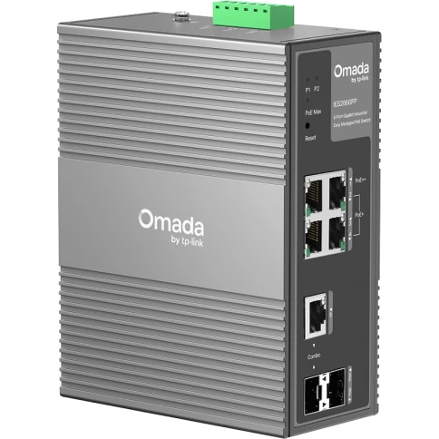 Коммутатор/ Omada 6-Port Gigabit Industrial Easy Managed Switch with 3-Port PoE+ and 1-Port PoE++ фото 3