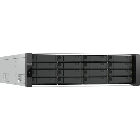 Сетевое хранилище без дисков/ Enterprise QNAP ES1686dc-R2-2123IT-64G Network RAID drive, two controllers, 16 3.5"/2.5" SAS 12 Gbps bays, rack-mounted, 2 power supplies, 2 x Intel Xeon D-2123IT, 2.2 GHz (3.0 GHz), 64 GB DDR4. фото 3