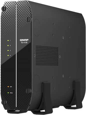 Сетевое хранилище без дисков/ SMB QNAP TS-410E-8G NAS fanless 4 2.5 SSD trays. Intel Celeron J6412 4-core 2.0-2.6 GHz, 8 GB RAM (max), 2x2.5 GbE, 4xUSB 3.2 Gen 2 (10Gbps),1xHDMI фото 4