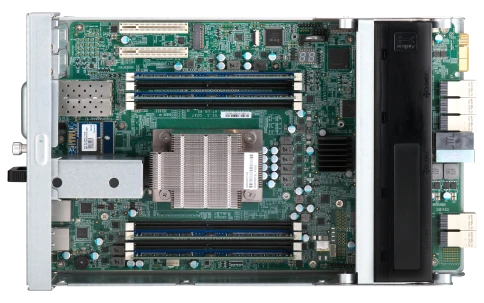 Сетевое хранилище без дисков/ Enterprise QNAP ES1686dc-2123IT-64G NAS, 16-tray SAS w/o HDD, rackmount, 2xPSU, per controller: Xeon D-2123IT 4-core 2.2 GHz (burst up to 3.0 GHz), 32 GB RDIMM DDR4 ECC (4x 8 GB) up to  512 GB (8 x 64GB), 4xSFP+, Included rai фото 12