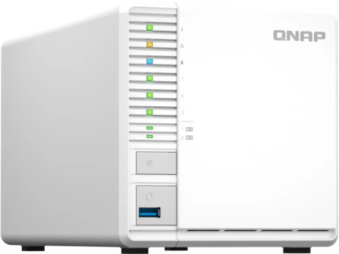 Сетевое хранилище без дисков/ SMB QNAP TS-364-8G NAS 3 HDD, 4-core Intel Celeron N5105/N5095 2.0 up to 2.9 GHz, 8 GB RAM (1x8 GB) up to 16 GB (2x8GB), 2.5 Gigabit Ethernet, 2xUSB 3.2 Gen 2 (10Gbps), 1xUSB 3.2 Gen 1, 2xM.2 PCIe Gen 3 x2 slots фото 2
