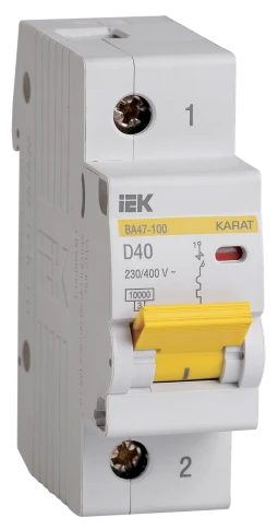 KARAT Авт. выкл. ВА47-100 1P D 40А 10кА IEK фото 1