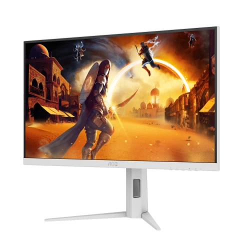 AOC Q27G4/WS 27" 2560x1440, IPS, 200Hz, 80M:1, 450cd, 0.3 ms, HDMI 2.0, DisplayPort 1.4, Height adj 130, pivot, VESA 100, 3Y, White/Silver фото 3