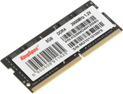 Оперативная память DDR4 8GB 2666MHz Kingspec KS2666D4N12008G RTL PC4-21300 SO-DIMM 260-pin 1.2В single rank Ret [KS2666D4N12008G] фото 2