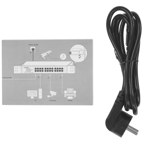 Коммутатор/ Tenda TEG1016G Коммутатор неуправляемый, 16 портов, 16x1 Гбит/с, установка в стойку, металлический корпус фото 7