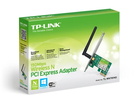 Адаптер Wi-Fi/ 150Mbps Wireless N PCI Express Adapter, Atheros, 1T1R, 2.4GHz, 802.11n/g/b, 1 detachable antenna фото 2