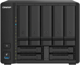 Сетевое хранилище без дисков/ SMB QNAP TS-932PX-4G 9-Bay NAS, 5 x 3.5" and 4 x 2.5" drive slots, Alpine AL324 ARM quad-core 1.7GHz, 4 GB DDR4 (1x 4 GB) up to 16 GB (1 x 16 GB), 2 x 10GbE  SFP+, 2 x 2.5 GbE LAN фото 1
