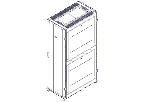 Шкаф Systeme Electric, серия Uniprom, 42U-600/1070, боковые панели 4шт, черный фото 5