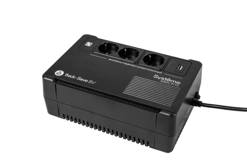 ИБП Systeme Electric Back-Save BV 400 ВА, автоматическая регулировка напряжения, 3 розетки Schuko, 230 В, 1 USB Type-A фото 10