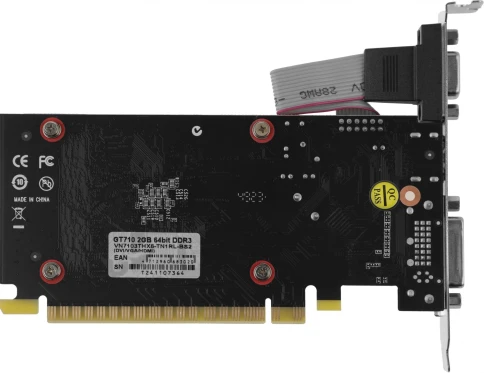 Видеокарта Biostar PCI-E GT710-2GB D3 LP NVIDIA GeForce GT 710 2Gb 64bit DDR3 954/1333 DVIx1 HDMIx1 CRTx1 HDCP Ret low profile [VN7103THX6] фото 3