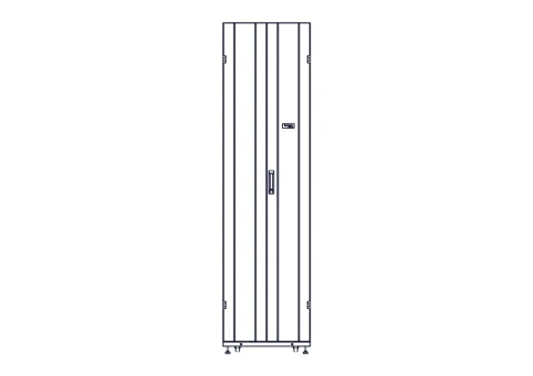 Шкаф Systeme Electric, серия Uniprom, 48U-600/1070, боковые панели 4шт, черный фото 5