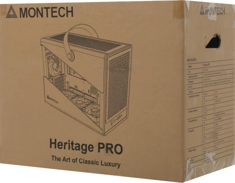 Корпус Montech Heritage PRO (W) белый без БП mATX 5x120mm 2x140mm 2xUSB3.0 audio bott PSU фото 8