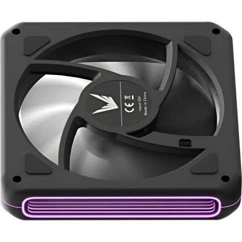 Вентилятор для корпуса Formula Air Fusion 1 Reverse ARGB 120х120x28 черный 4-pin 31.12дБ (AIR FUSION 1 BK REVERSE) Ret фото 4