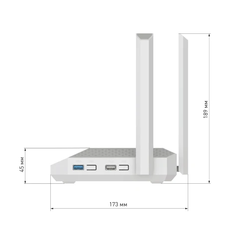 Маршрутизатор/ Netcraze Giga Мультигигабитный интернет-центр с Mesh Wi-Fi 6 AX3000, Smart-коммутатором 1?2.5G/SFP и 4?1G, многофункциональными портами USB 3.0 и 2.0 фото 7