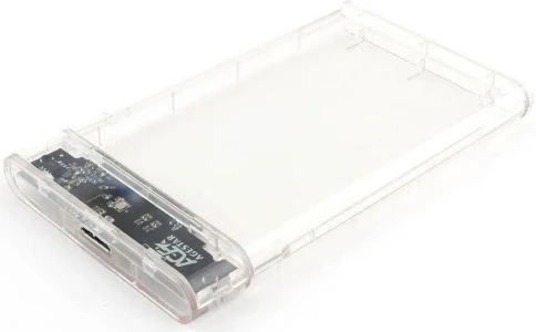 Внешний корпус для HDD/SSD AgeStar 3UB2P4C SATA III USB3.0 пластик прозрачный 2.5" [3UB2P4C] фото 1