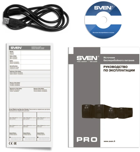 ИБП SVEN Pro 1500 (LCD, USB), линейно-интерактивный, автоматический стабилизатор напряжения, 1500Вт, 900Ва, 3 евророзетки, USB, RJ-45, черный, габариты 140?350?175мм, 10кг./ UPS SVEN Pro 1500 (LCD, USB), linear-interactive, automatic voltage regulator, 15 фото 4
