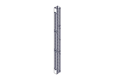 Systeme Electric vertical cable manager, Excelente series, plastic fingers, with cover, for 48U cabinets 750mm and 800mm wide фото 3