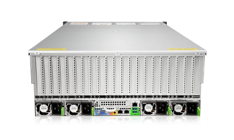 Серверная платформа/ Gooxi SYR4108G-D12R-G5  Gooxi 4u -8 GPU platform based on AMD 9005 , compatible with 9004, 4*2700w psu, 8*GPU cables, EU cables, rail kits фото 2