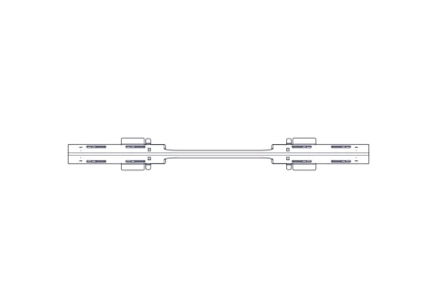 Divider with opening for laying Systeme Electric cables, on the roof of Uniprom Rack cabinets 600mm wide, 2 pcs. фото 3