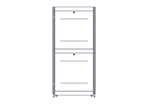 Шкаф Systeme Electric, серия Uniprom, 48U-750/1070, боковые панели 4шт, черный фото 6