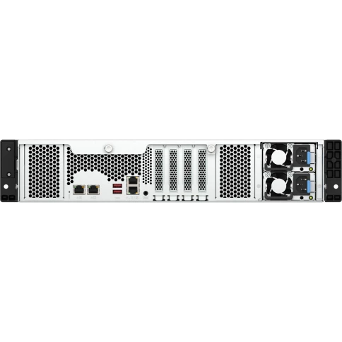 Сетевое хранилище без дисков/ ENTERPRISE QNAP TS-h1277AXU-RP-R5-16G QuTS hero NAS RAID, 12x3.5 "/ 2.5" bays, 2 x M.2 2280 PCIe Gen 5 x2 slots, 2x2.5GbE RJ-45 ports, 2x10 GbE 10GBASE-T, 2U Rackmount, 2 power supplies. 6-core/12-thread AMD Ryzen 5 фото 7