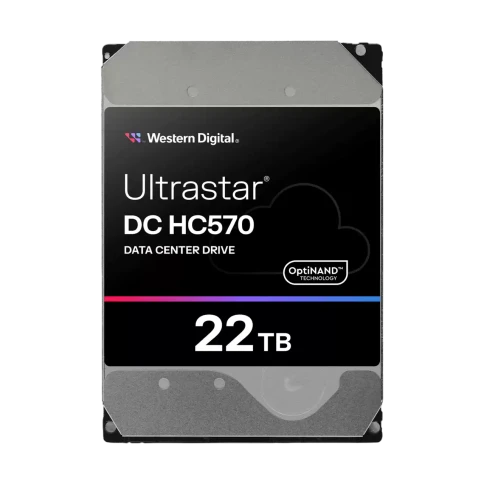 Жесткий диск/ HDD WD SATA Server 22Tb Ultrastar DC HC570 7200 6Gb/s 512MB 1 year warranty (replacement MG10AFA22TE, WUH722020CLE604, WUH722020BLE604, WUH722020BLE6L4) фото 1