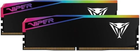 Оперативная память DDR5 2x32GB 6000MHz Patriot VEUR564G6028K Viper Elite 5 Ultra RGB RTL Gaming PC5-48000 CL28 DIMM 288-pin 1.4В kit single rank с радиатором Ret фото 1