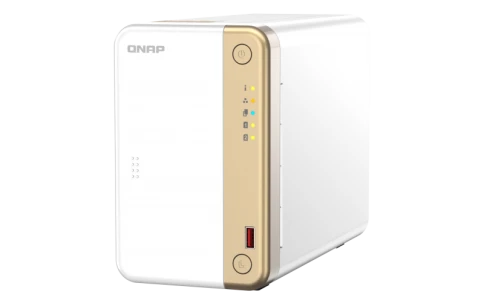 Сетевое хранилище без дисков/ channel QNAP TS-262-4G NAS 2 HDD trays, 2 x M.2 NVMe PCIe Gen 3 x1, 2-core Intel Celeron N4505  2.9 GHz, 4 GB RAM (4GB max), 1x2.5 Gigabit Ethernet , Slot PCIe Gen 3 x2, 2 USB 3.2 Gen 2 (10Gbps) Port, 2xUSB USB 2.0 port, 1xHD фото 2