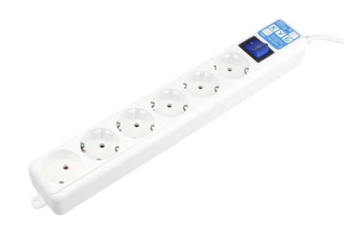 Фильтр-удлинитель Power Cube PRO, 5,0 м 6 розеток, LC контур, 16А/3,5кВт фото 1