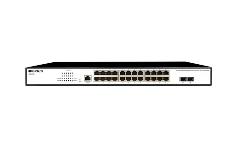 Коммутатор/ Управляемый L2 коммутатор, 24x1000Base-T, 2x1000Base-X SFP, консольный порт RJ-45, комплект для установки в 19" стойку фото 1
