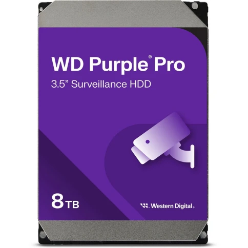 Жесткий диск/ HDD WD SATA3 8Tb Purple Pro 7200 rmp 256MB  1 year warranty (replacement WD8001PURP, WD85PURZ) фото 1