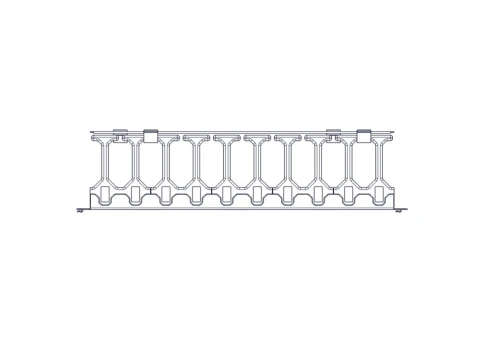 Horizontal cable organizer Systeme Electric, Excelente series, 1U, plastic fingers, with cover фото 9