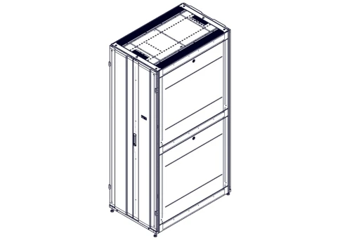 Шкаф Systeme Electric, серия Uniprom, 48U-750/1200, боковые панели 4шт, черный фото 4