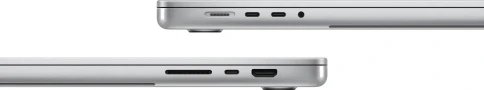 Ноутбук Apple MacBook Pro A3403 M4 Pro 14 core 24Gb SSD512Gb/20 core GPU 16.2" Liquid Retina XDR (3456x2234) Mac OS silver WiFi BT Cam (MX2T3HN/A) фото 4