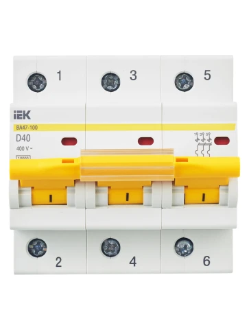 KARAT Авт. выкл. ВА47-100 3P D 40А 10кА IEK фото 6
