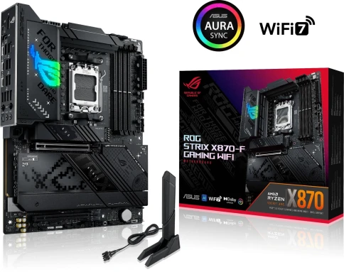 Материнская плата ASUS ROG STRIX X870-F GAMING WIFI SocketAM5 AMD X870 4xDDR5 ATX AC`97 8ch(7.1) 2.5Gg RAID+HDMI+DP [ROG STRIX X870-F GAMING WIFI] фото 6