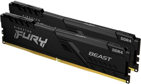 Память оперативная/ Kingston 64GB 3200MT/s DDR4 CL16 DIMM (Kit of 2) FURY Beast Black фото 2
