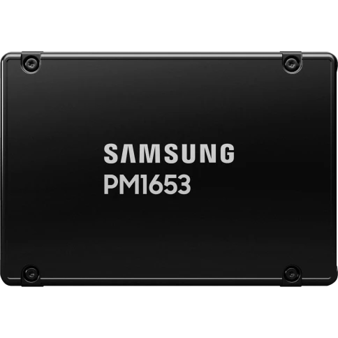 Твердотельный накопитель/ Samsung SSD PM1653, 960GB, 2.5" 15mm, SAS 24Gb/s, 3D TLC, R/W 4200/1200MB/s, IOPs 600 000/55 000, TBW 1752, DWPD 1 (12 мес.) фото 1