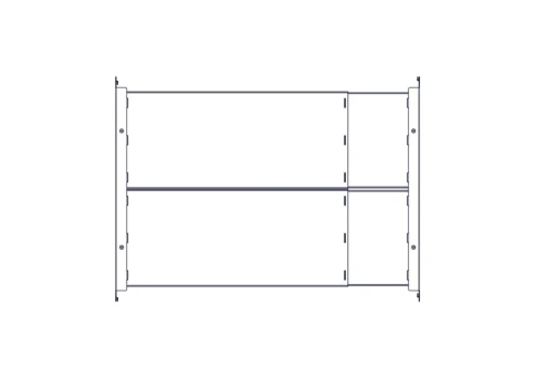 Longitudinal cable channel for cabinets of the Uniprom series, 1U, black фото 11