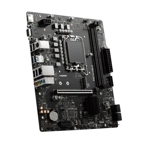 Материнская плата/ MB MSI INTEL H610 s1700, 2xDDR5(96GB), D-SUB/HDMI 1.4, 1xPCIe 4.0x16, 1xPCIe 3.0, 1xLAN, 4xSATA 6Gb/s, 1xM.2, 2xUSB 3.2, 4xUSB 2.0, 1xPS/2, mATX фото 5